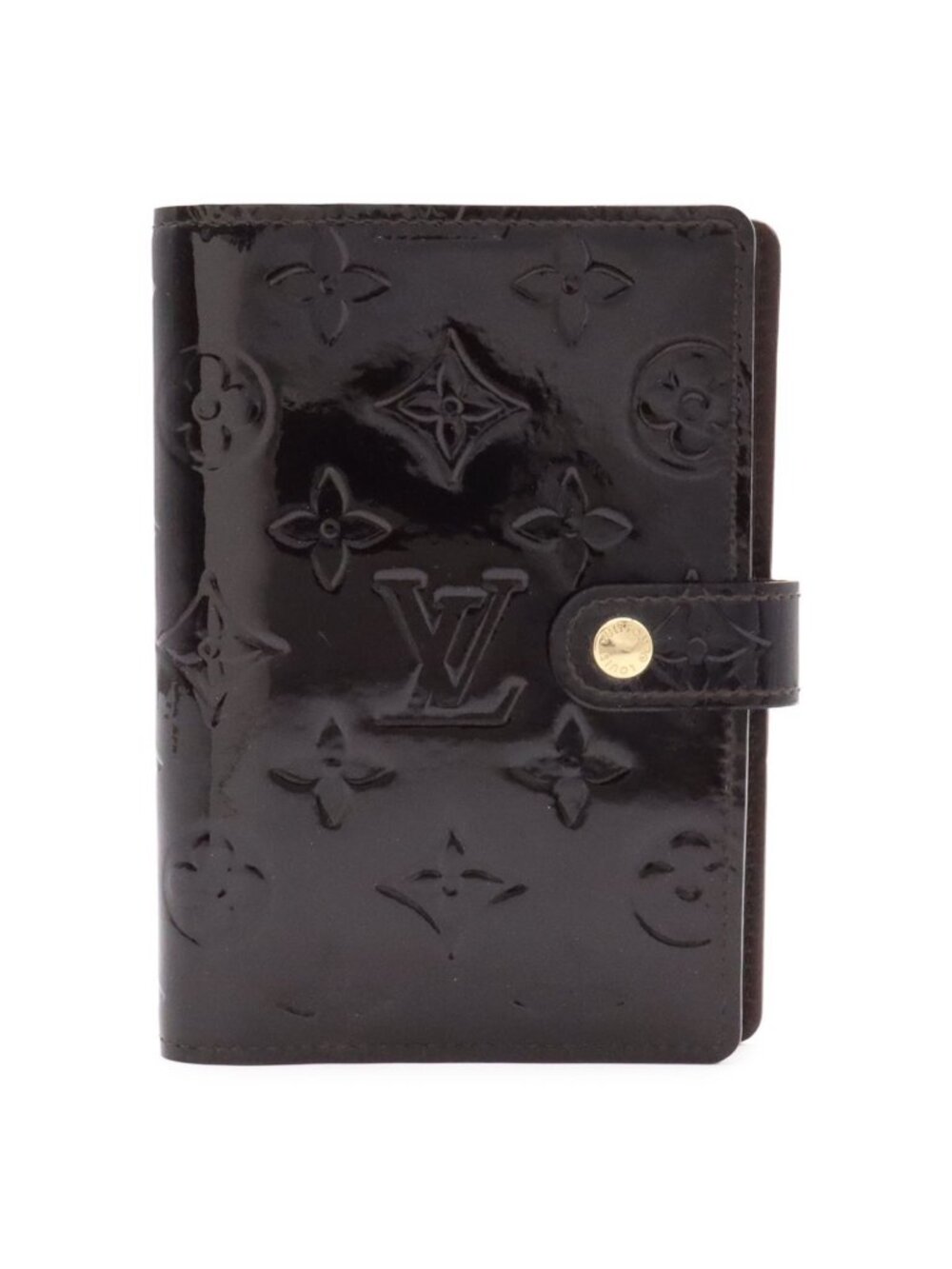Louis Vuitton Monogram Vernis Agenda PM Notebook Cover Planner Enamel Calfskin